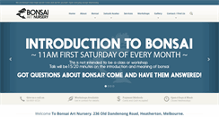 Desktop Screenshot of bonsaiart.com.au